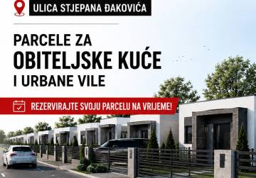 NOVO MODERNO NASELJE U VINKOVCIMA - IDEALNO ZA OBITELJSKE KUĆE, Vinkovci, Kroatien