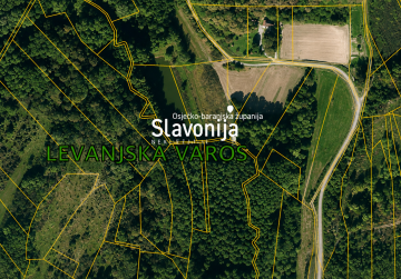ŠUMA UZ JEZERO - 13.395 m² [LEVANJSKA VAROŠ]
