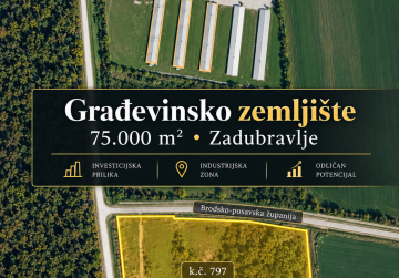 Građevinsko zemljište 75.000 m² - Investicijski potencijal [Zadubravlje]